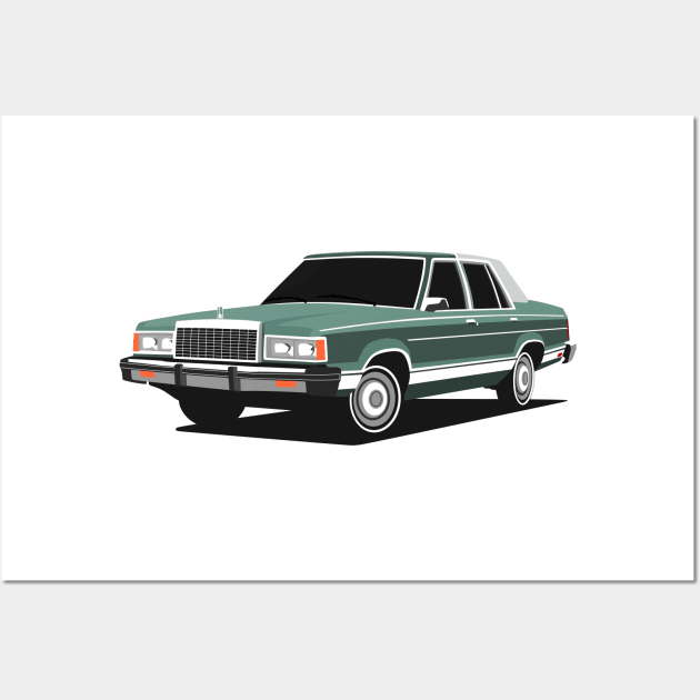 Ford Granada Wall Art by TheArchitectsGarage